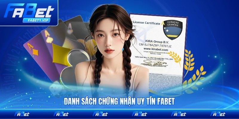 Danh sách chứng nhận uy tín FABET được cấp phép hợp lệ hiện nay đầy đủ